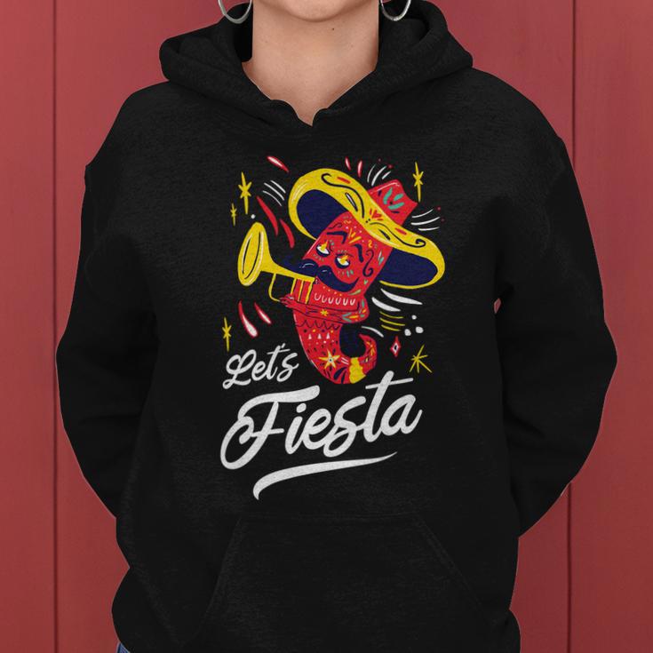 Lets Fiesta Chili Pepper Women Hoodie