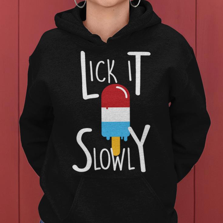 Lick It Slowly Popsicle Tshirt Women Hoodie