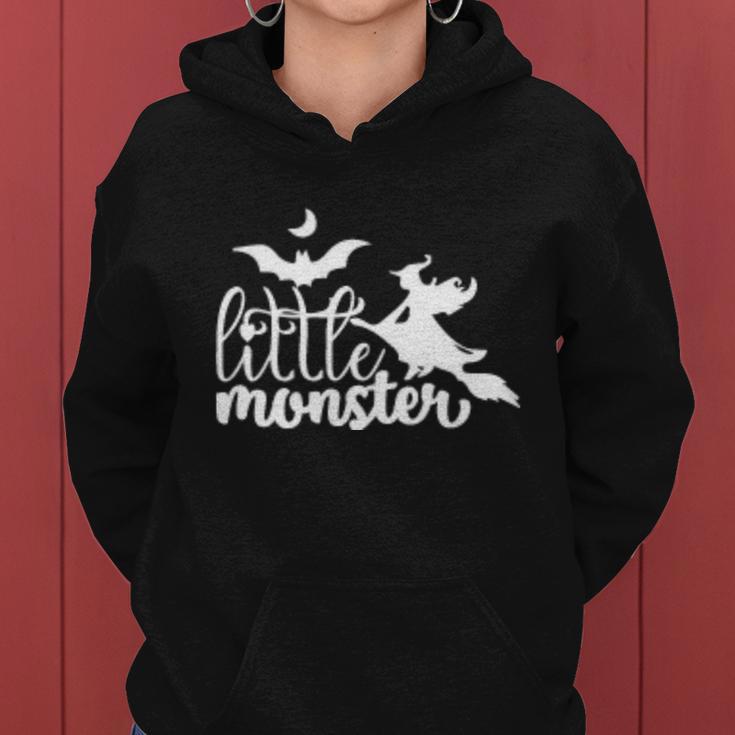 Little Monster Funny Halloween Quote Women Hoodie