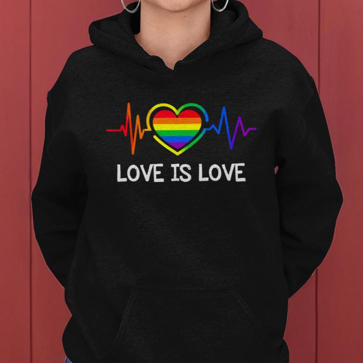 Love Is Love Gay Pride Women Hoodie