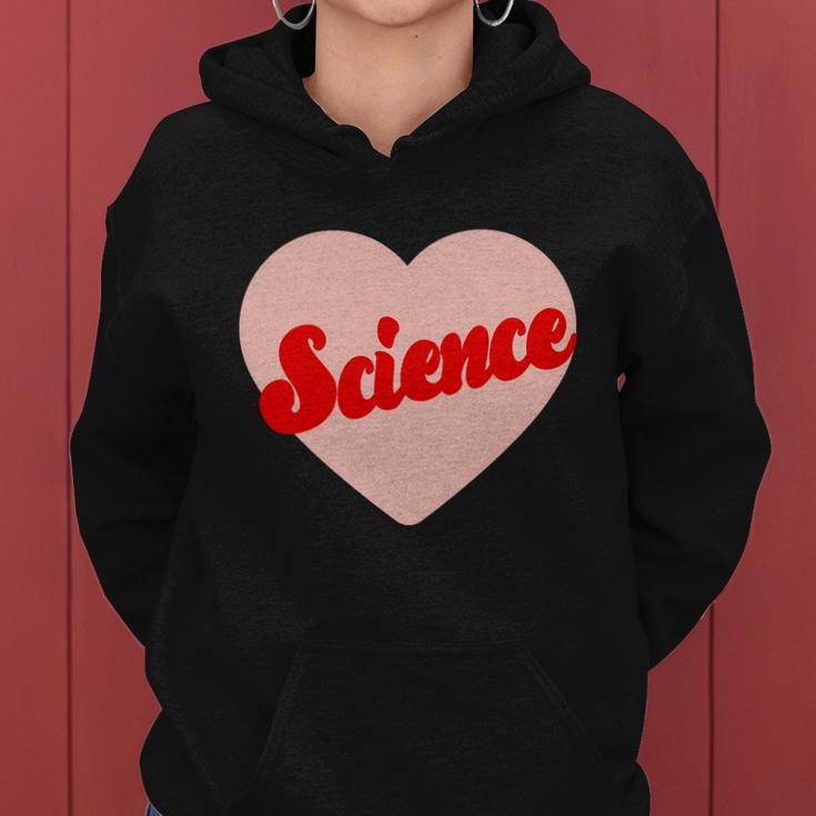 Love Science Retro Heart Women Hoodie