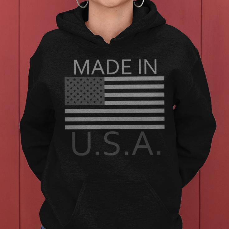 Made In Usa Gray Style Women Hoodie