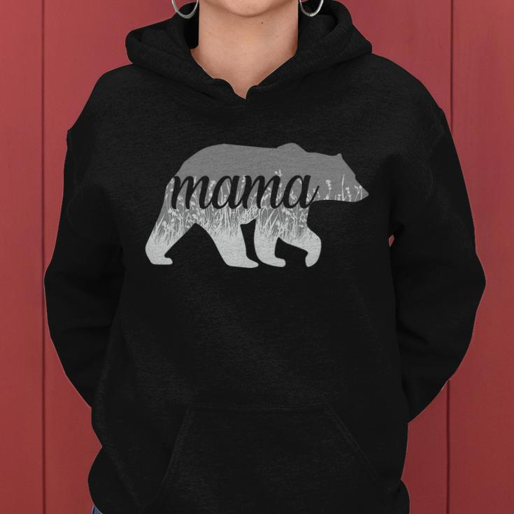 Mama Bear Floral Logo Tshirt Women Hoodie