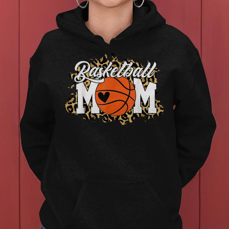 Mothers Day Gift Basketball Mom Mom Game Day Outfit  Women Hoodie Graphic Print Hooded Sweatshirt