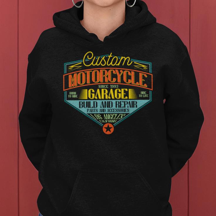 Motorcycle Garage Build And Repair Women Hoodie