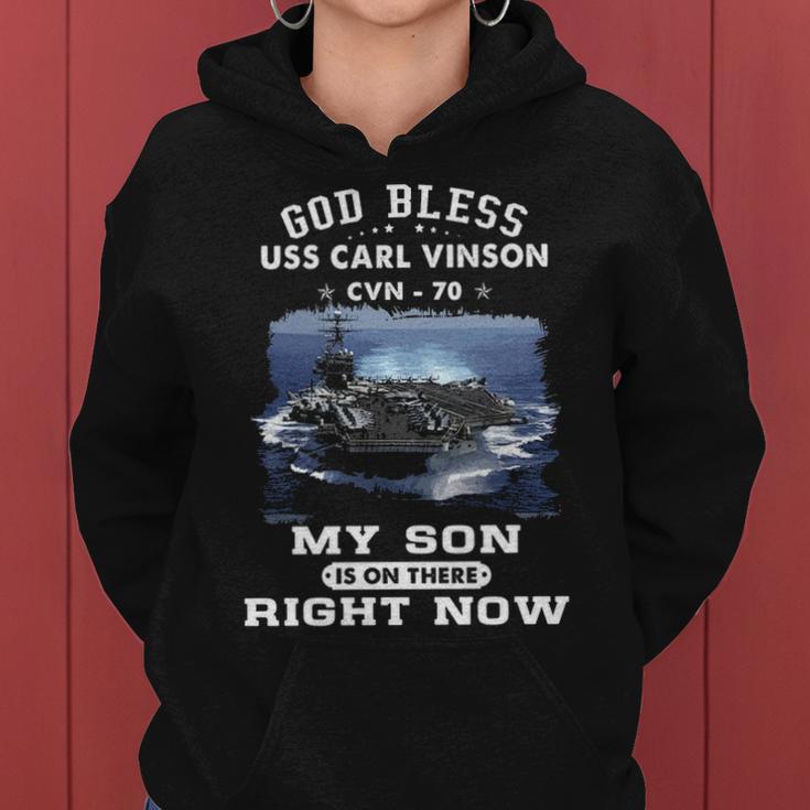 My Son Is On Uss Carl Vinson Cvn Women Hoodie