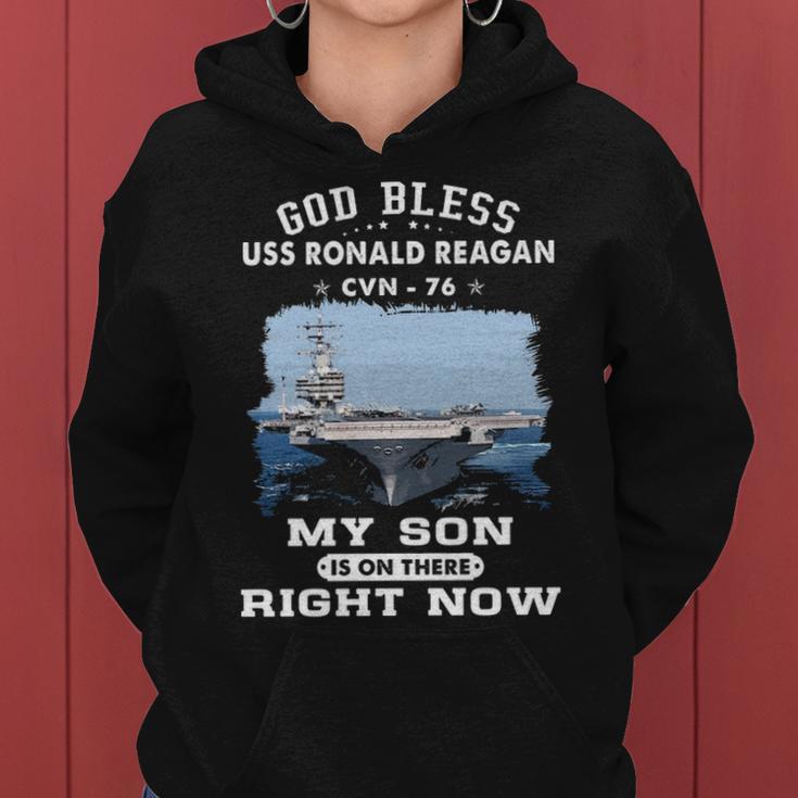 My Son Is On Uss Ronald Reagan Cvn Women Hoodie