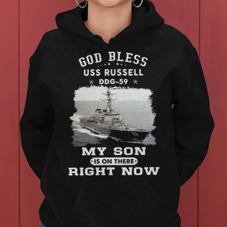 My Son Is On Uss Russell Ddg Women Hoodie