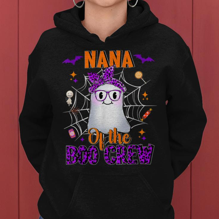 Nana Boo Crew Ghost Funny Matching Family Grandma Halloween Women Hoodie