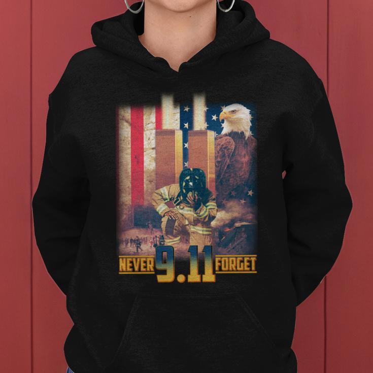 Never Forget 9 11 September 11 Memorial New York City Firefighter Tshirt Women Hoodie