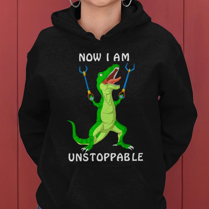 Now I Am Unstoppable Dinosaur Women Hoodie