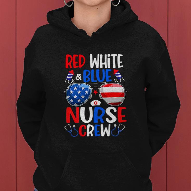 Nurse Crew Sunglasses For 4Th Of July Women Hoodie