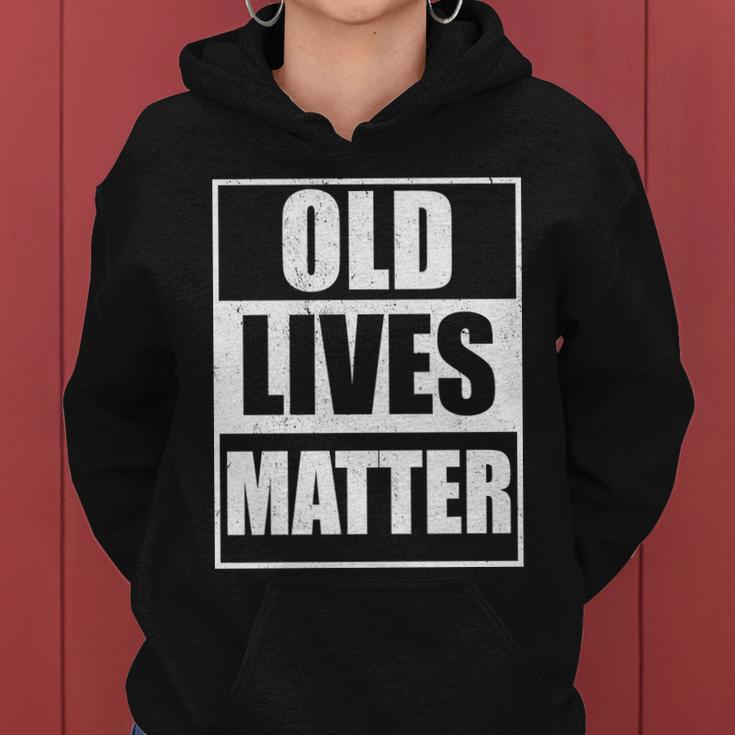 Old Lives Matter Distressed Logo Tshirt Women Hoodie