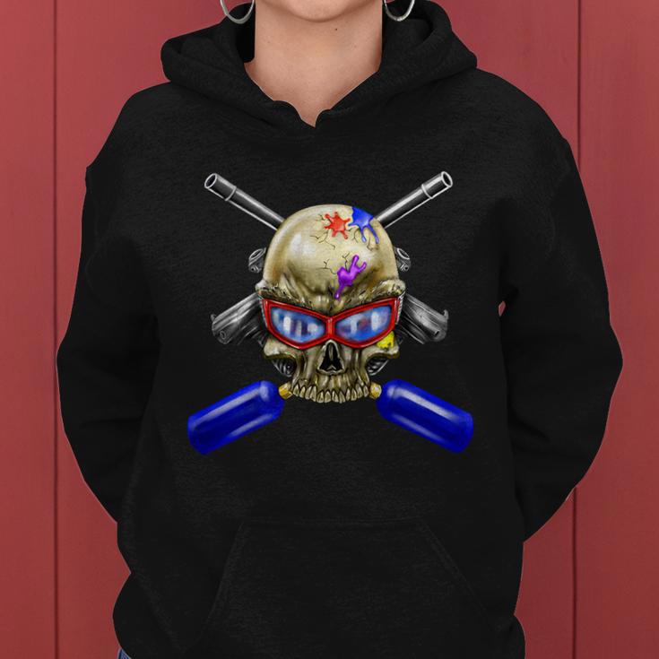 Paintball Skull Women Hoodie