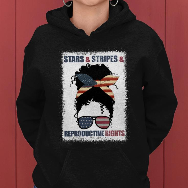 Patriotic 4Th Of July Stars Stripes And Reproductive Rights Meaningful Gift Women Hoodie