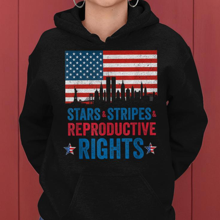 Patriotic 4Th Of July Stars Stripes Reproductive Right V4 Women Hoodie
