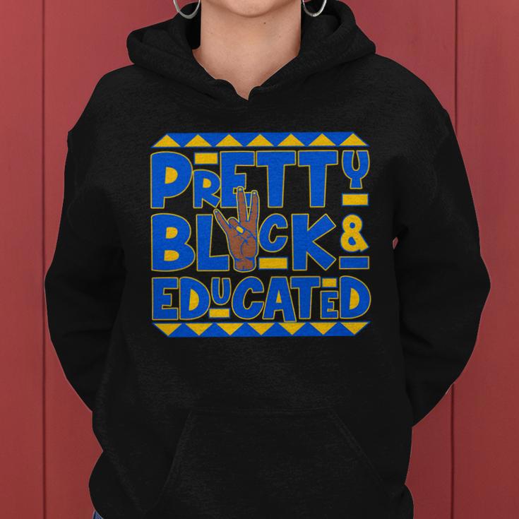 Pretty Black And Educated Sigma Gamma Rho Hand Sign Tshirt Women Hoodie