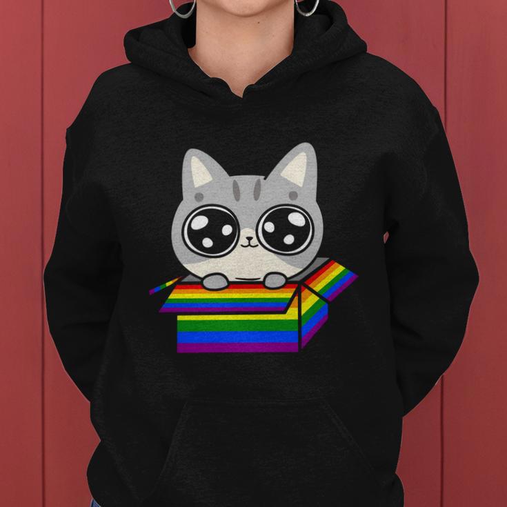 Pride Month Gay Cat In The Lgbt Women Hoodie