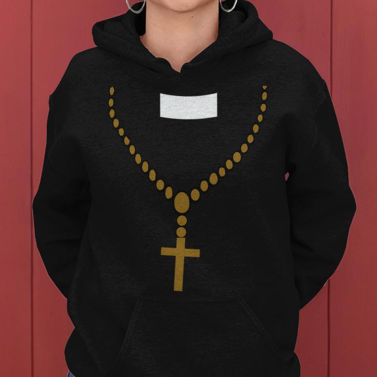 Priest Costume Cross Religion Women Hoodie