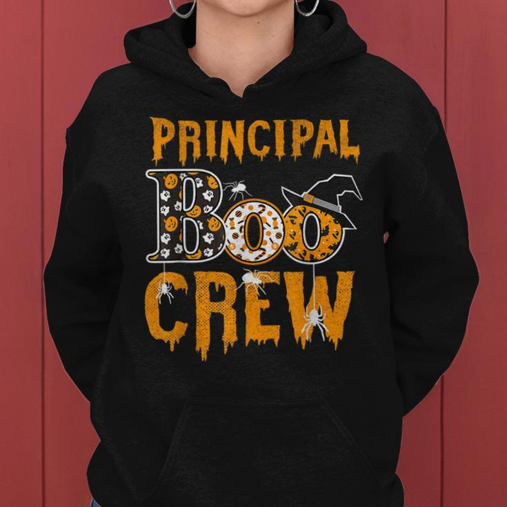 Principal Teacher Boo Crew Halloween Principal Teacher Women Hoodie