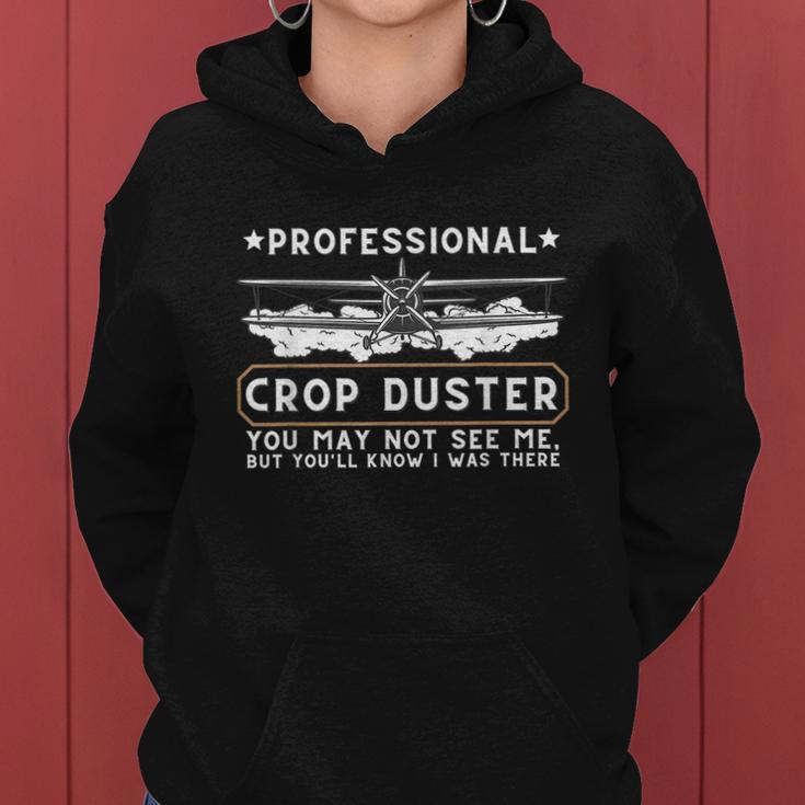 Professional Crop Duster Adult Humor Sarcastic Farting Joke Tshirt Women Hoodie