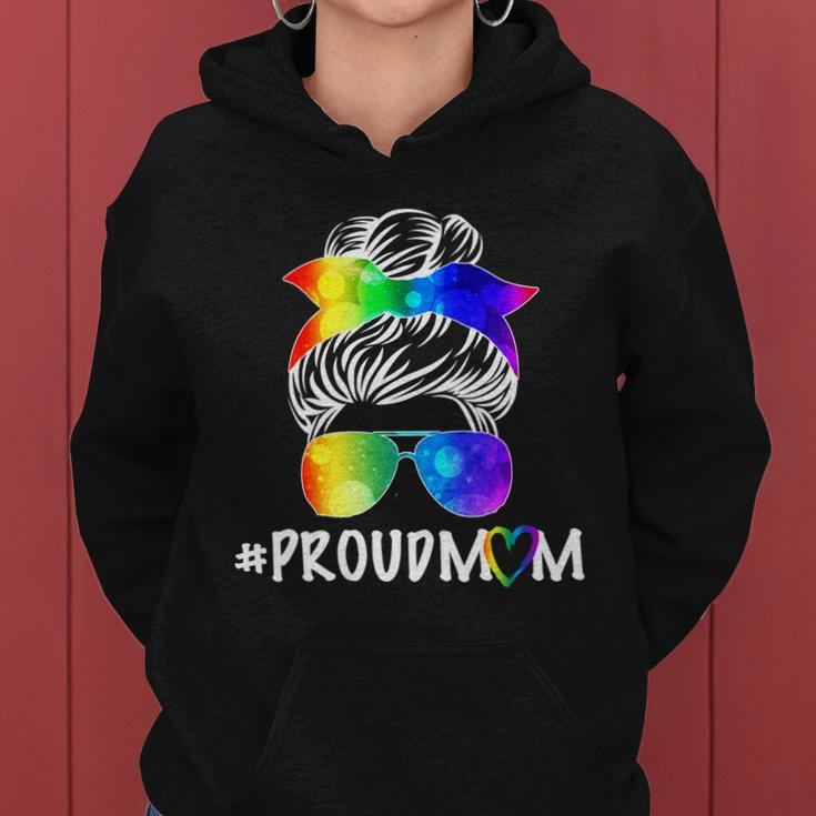 Proud Mom Lgbt Rainbow Pride Tshirt Women Hoodie
