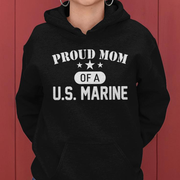 Proud Mom Of A US Marine Mothers Day Women Hoodie