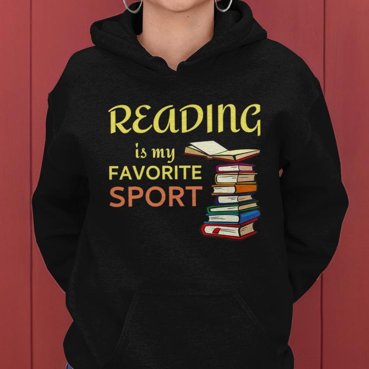 Reading Is My Favorite Sport A Cute And Funny Gift For Bookworm Book Lovers Book Women Hoodie