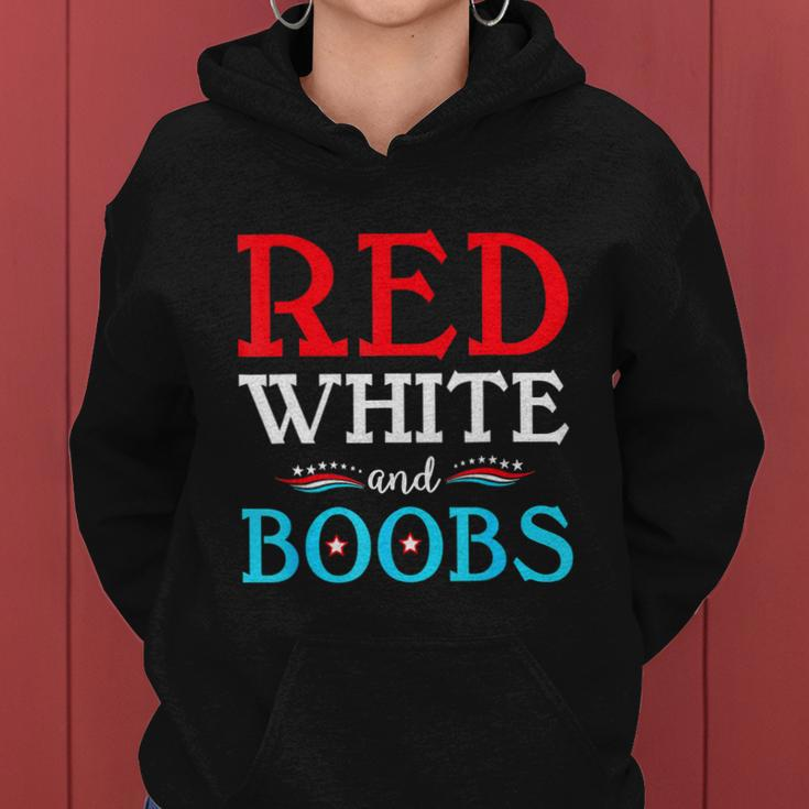 Red White And Boobs 4Th Of July Quote Independence Day Women Hoodie
