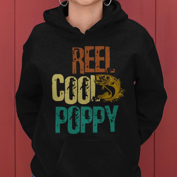 Reel Cool Poppy Vintage Fishing Women Hoodie