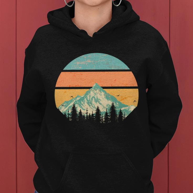 Retro Mountain Wilderness Vintage Tshirt Women Hoodie