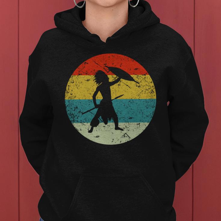 Retro Vintage Indian Warrior Women Hoodie