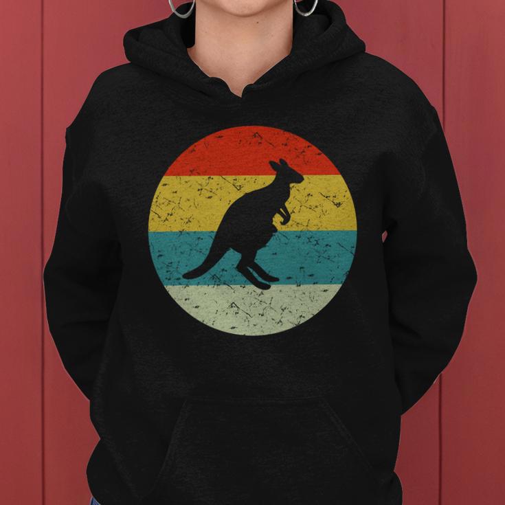 Retro Vintage Kangaroo Women Hoodie