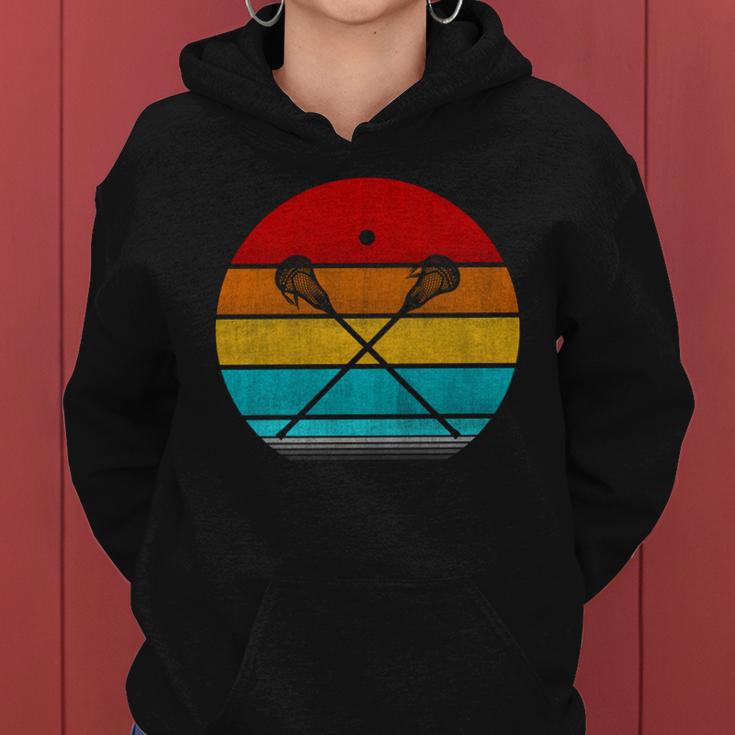 Retro Vintage Lacrosse V2 Women Hoodie