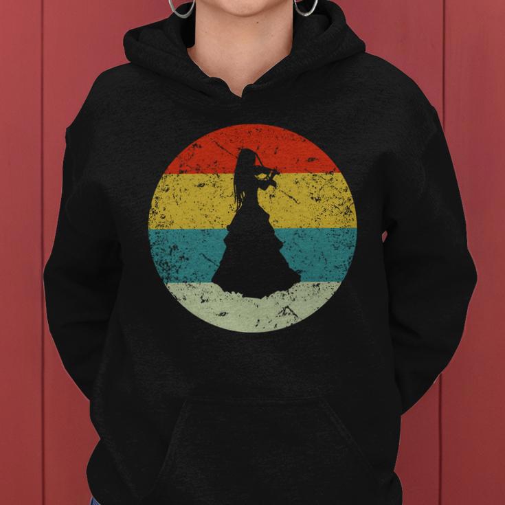 Retro Vintage Viloinist Women Hoodie