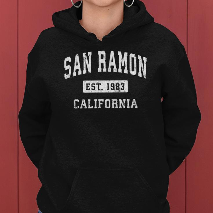 San Ramon California Ca Vintage Established Sports Design Women Hoodie