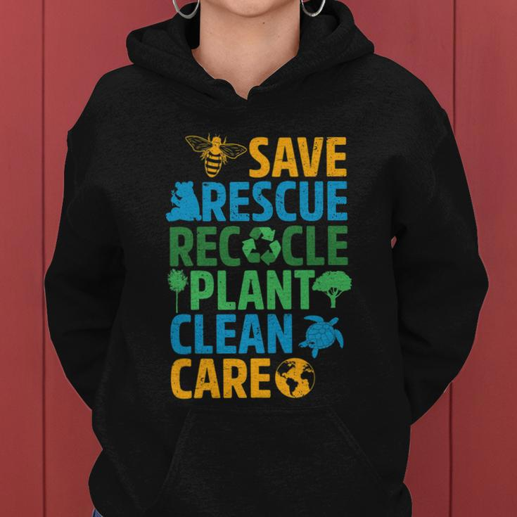Save Bees Rescue Animals Recycle Plastict Earth Day Men Kid Tshirt Women Hoodie