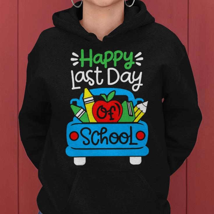 School Truck Shirts Happy Last Day Of School Teachers Kids Women Hoodie