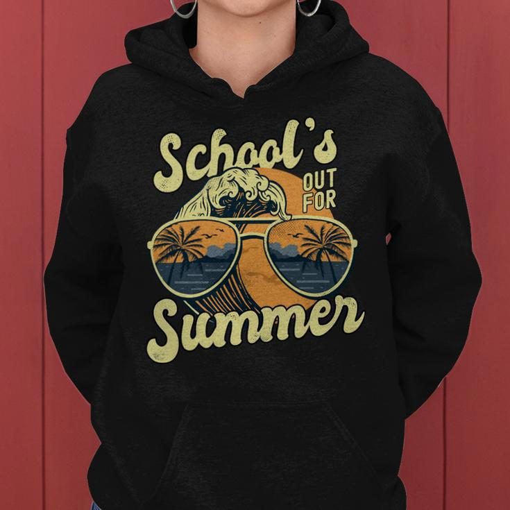 Schools Out For Summer For Teacher Cool Last Day Vintage Women Hoodie