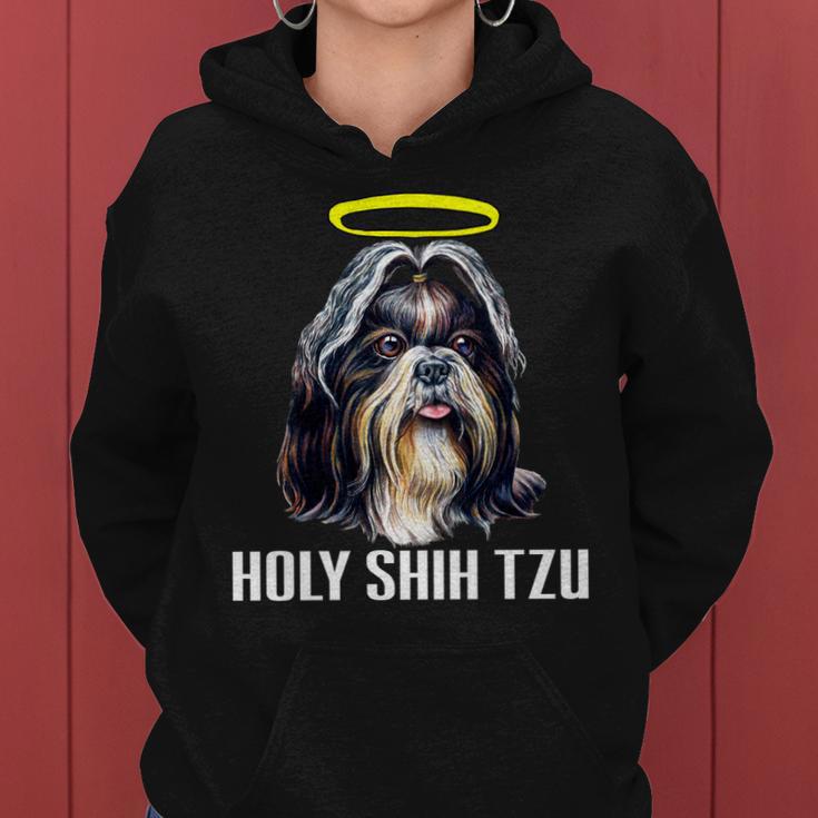 Shitzu Dog Holy Shih Tzu Women Hoodie