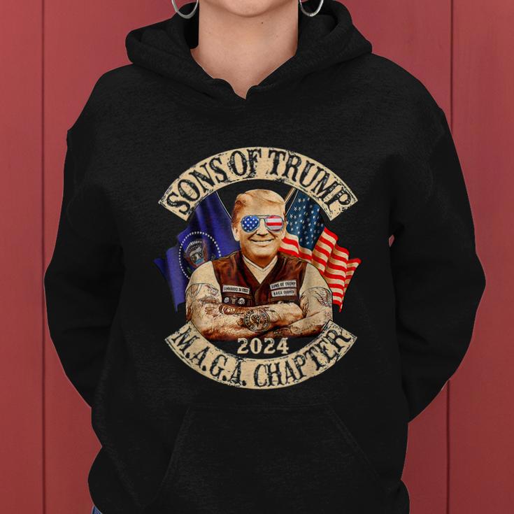 Sons Of Trump Maga Chapter 2024 4Th July Women Hoodie