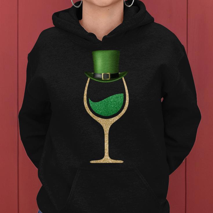 St Patricks Day Wine Glass Tshirt Women Hoodie