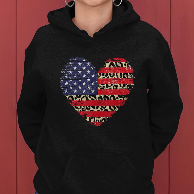 Stars Stripes 4Th Of July American Flag Patriotic Women Hoodie