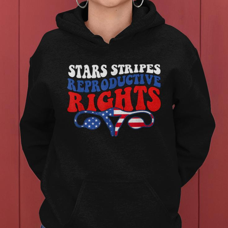 Stars Stripes Reproductive Rights American Flag V3 Women Hoodie