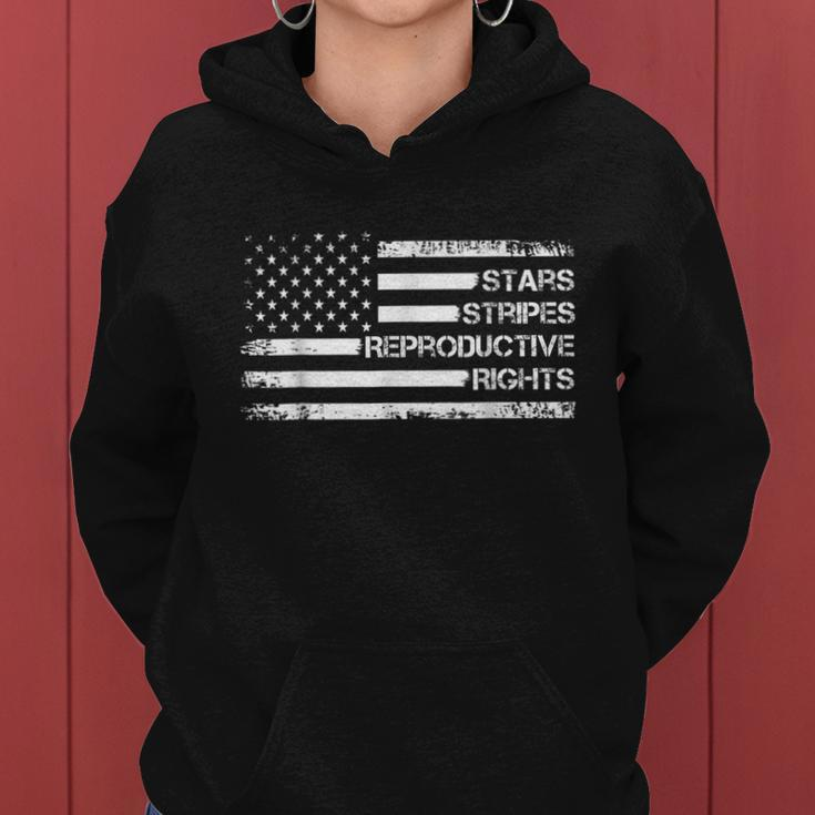 Stars Stripes Reproductive Rights Us Flag 4Th July Vintage American Flag Women Hoodie