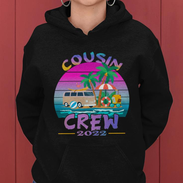 Sunset Cousin Crew Vacation 2022 Beach Cruise Family Reunion Cute Gift Women Hoodie