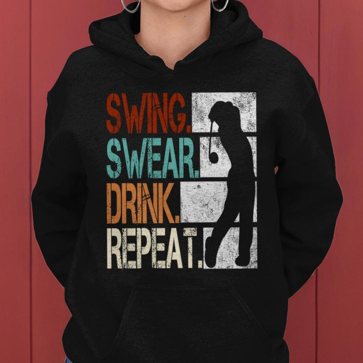 Swing Swear Drink Repeat Women Hoodie