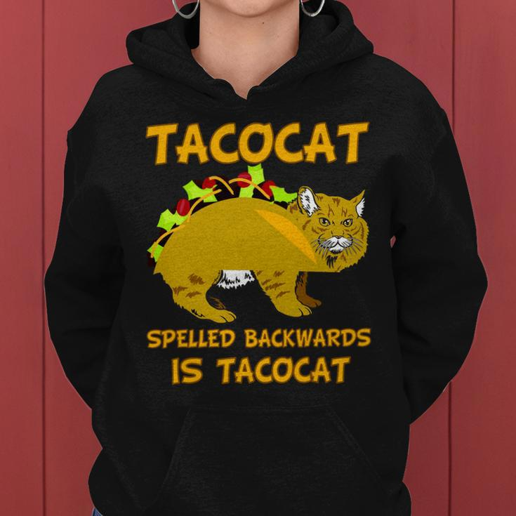 Tacocat Spelled Backwards Funny Cat Tshirt Women Hoodie