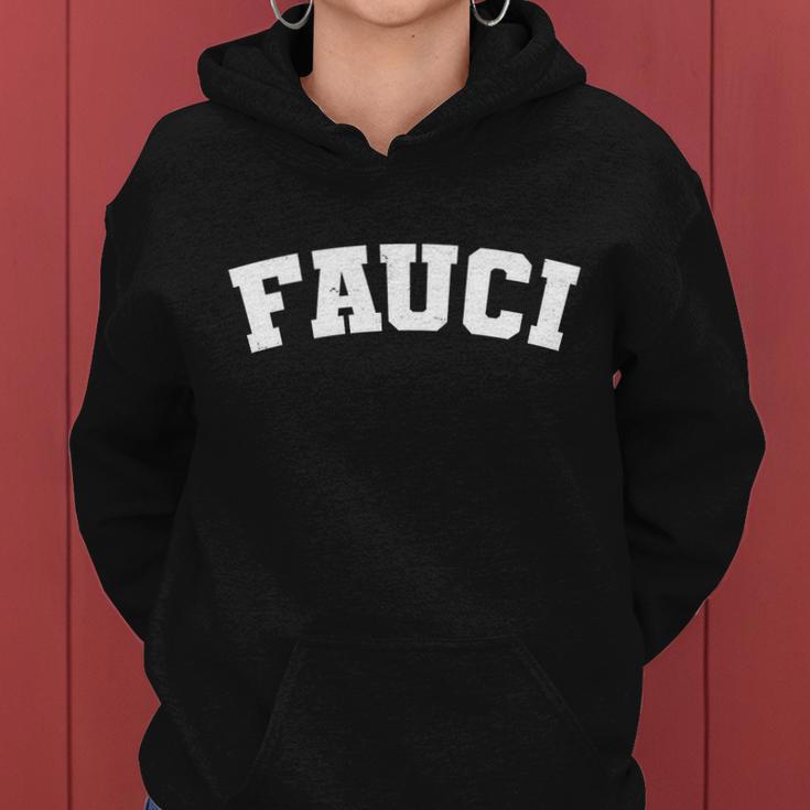 Team Dr Fauci Sporty Logo Women Hoodie