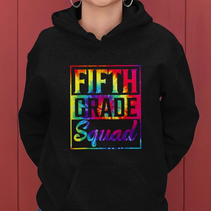 Tie Dye Fifth Grade Squad First Day Back To School Women Hoodie